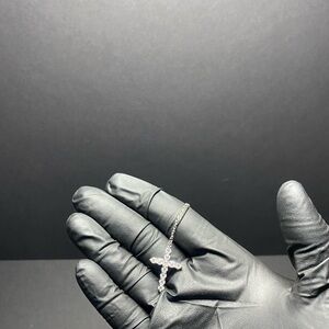 Silver Cross Pendant Necklace